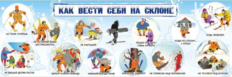 Правила поведения на склоне